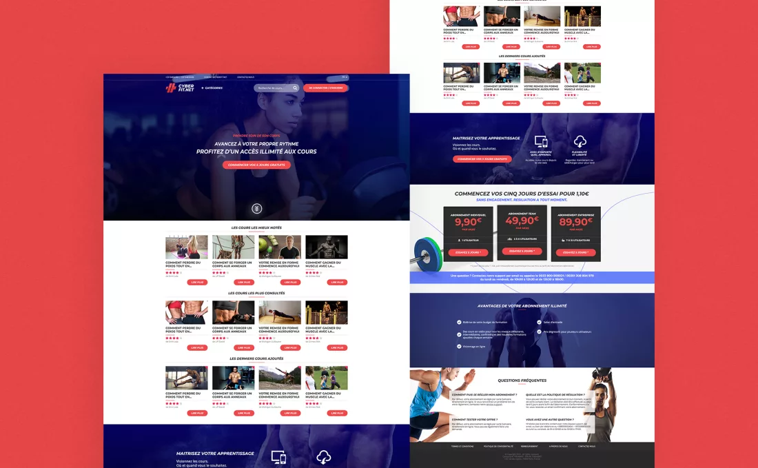 Projet CyberFit : Site vitrine d'une offre de fitness en ligne