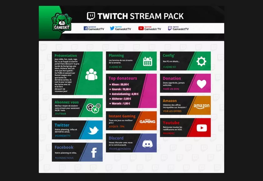 GameskitTV, visuel du projet