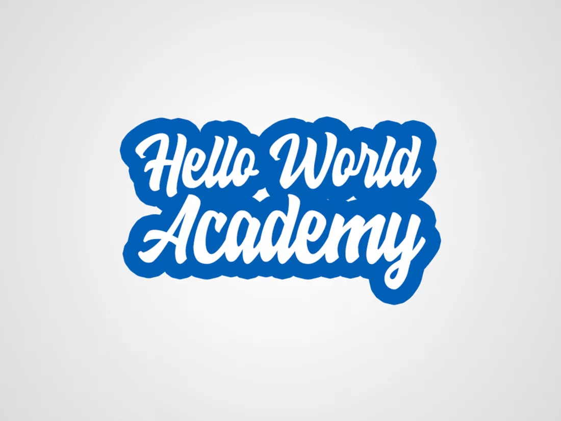 Projet Hello World Academy : Plateforme de formation, logo et application mobile