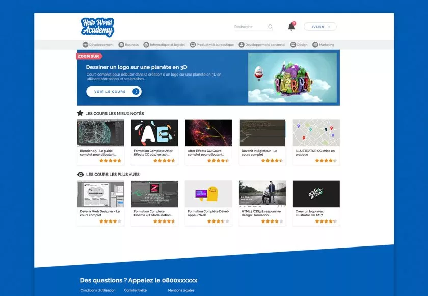 Hello World Academy, visuel du projet