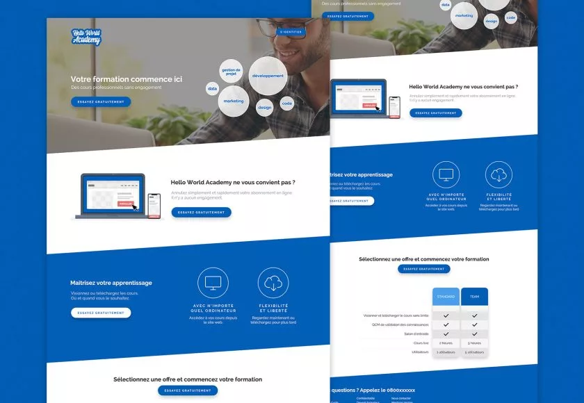 Hello World Academy, visuel du projet