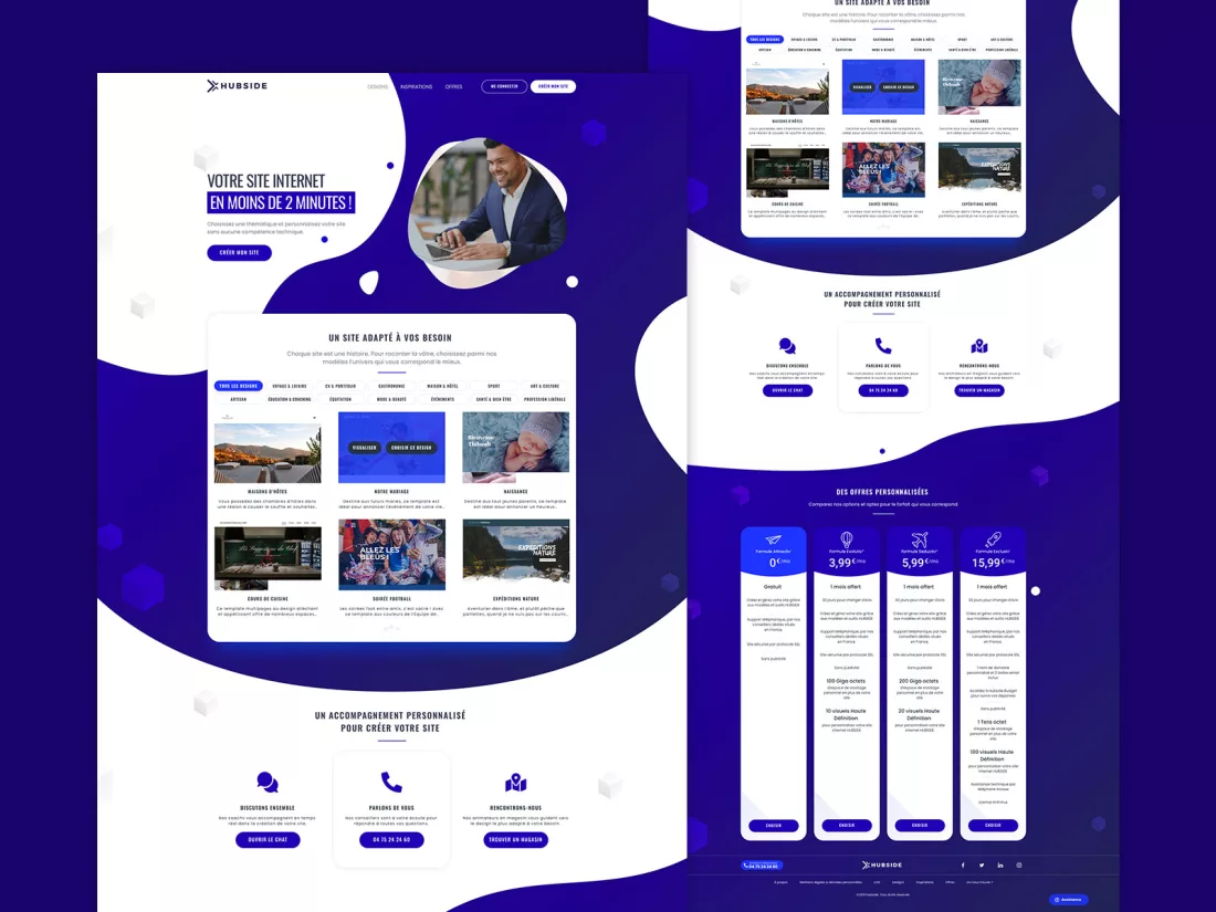 Projet Hubside : Refonte complète d'un site vitrine