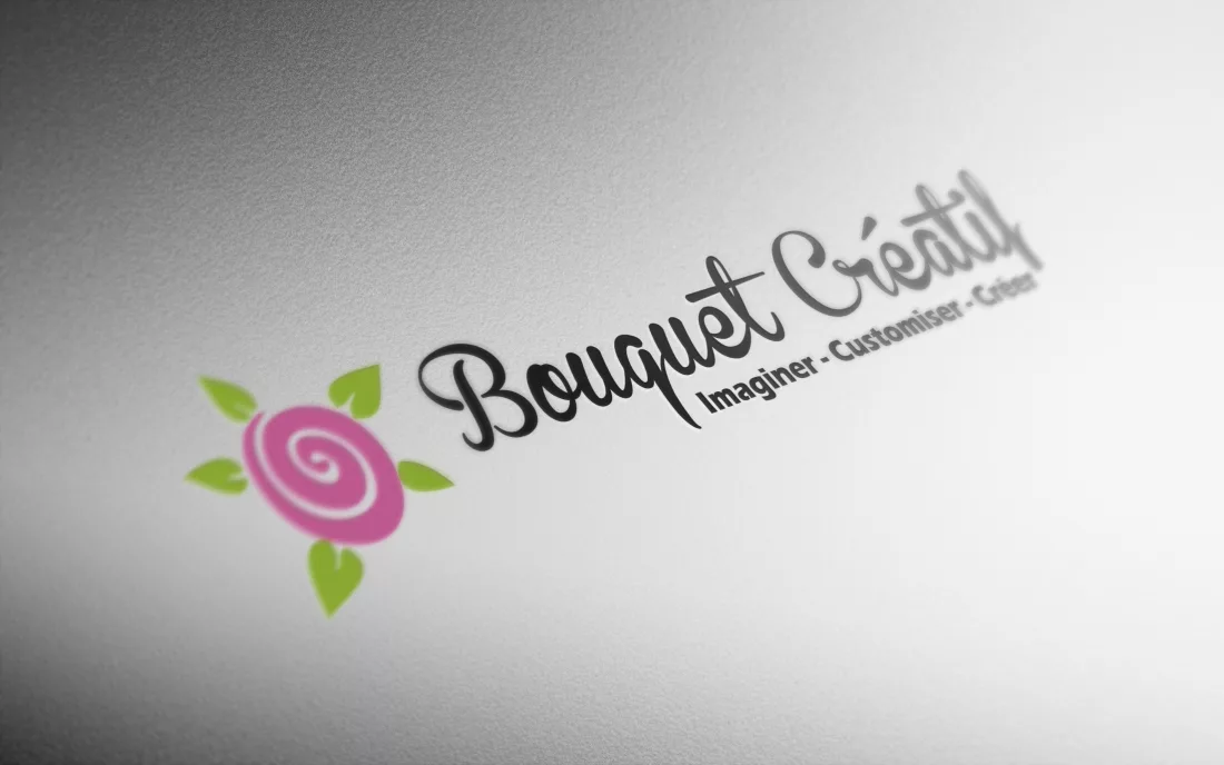 Projet Bouquet Créatif : Logo et boutique de créations faites main