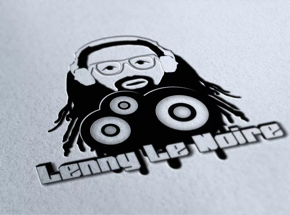 Projet DJ Lenny le Noir : Logo et cartes de visite pour un DJ