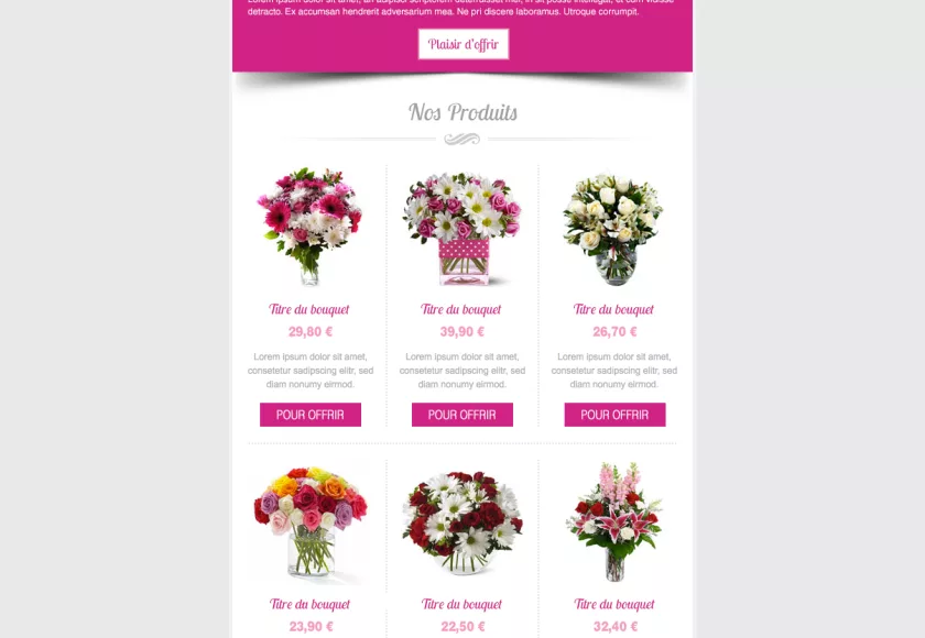 Bouquet Créatif, visuel du projet