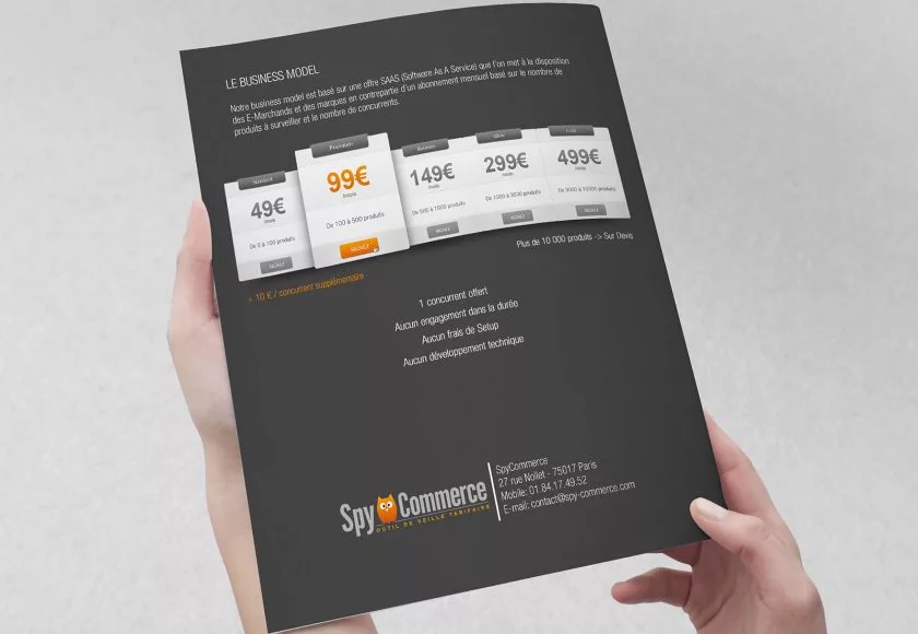 Spy Commerce, visuel du projet